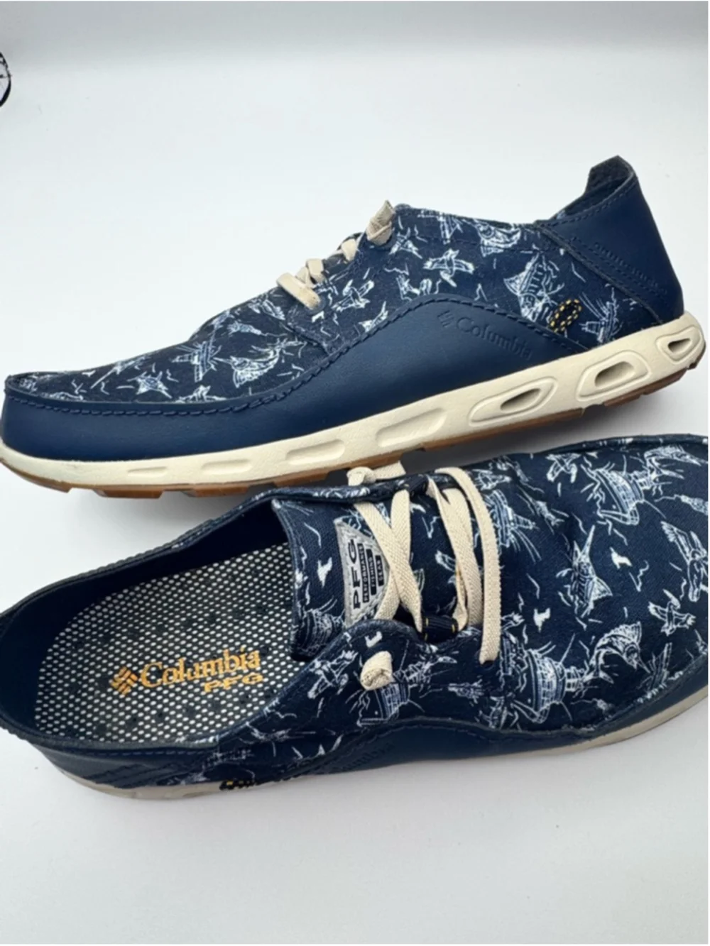 Columbia Men's Bahama Vent Relaxed PFG Navy Size 12